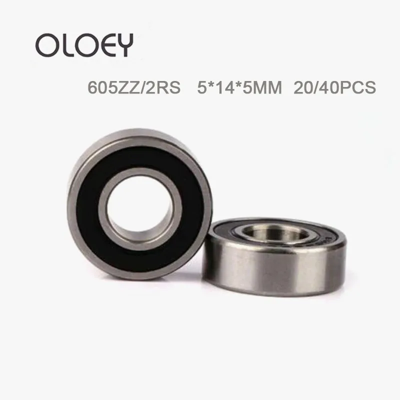 605 ZZ 2RS Bearing 5*14*5 mm Metal Sealed Bearing Garbon Steel Bearing 605 Miniature Bearing Hardware Transmission Parts
605 ZZ 2RS Bearing 5*14*5 mm Metal Sealed Bearing Garbon Steel Bearing 605 Miniature Bearing Hardware Transmission Parts