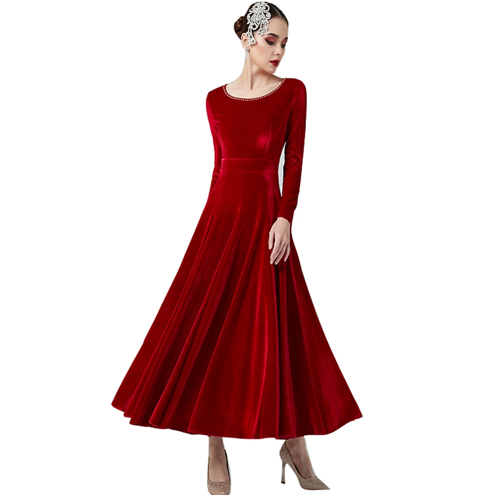 2022 New Brushed Velvet Modern Women's Dress Ballroom National Standard Dance Competition Dress Social Practice Costumes Suit
2022 New Brushed Velvet Modern Women's Dress Ballroom National Standard Dance Competition Dress Social Practice Costumes Suit