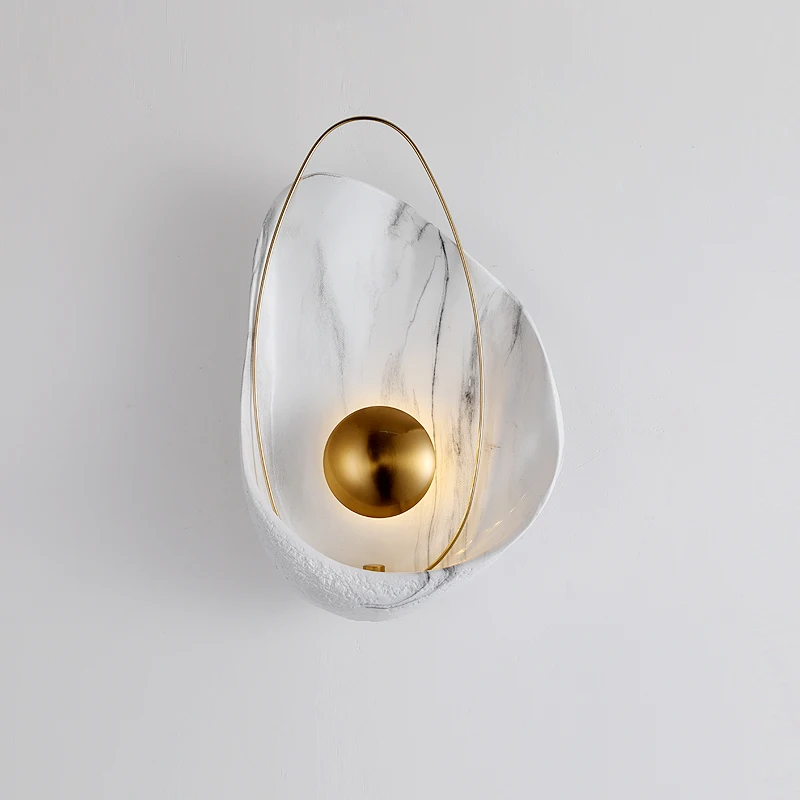 Modern Resin Wall Lamps Creative Shell Shape Bedside Led Wall Light TV Background Wall Corridor Sconce Lamp Nordic Home Deco
Modern Resin Wall Lamps Creative Shell Shape Bedside Led Wall Light TV Background Wall Corridor Sconce Lamp Nordic Home Deco