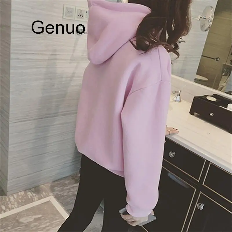 Harajuku Hoodies For Girls Solid Color Hooded Tops Women's Sweatshirt Long-sleeved Winter Velvet Thickening Coat 2020 New
Harajuku Hoodies For Girls Solid Color Hooded Tops Women's Sweatshirt Long-sleeved Winter Velvet Thickening Coat 2020 New