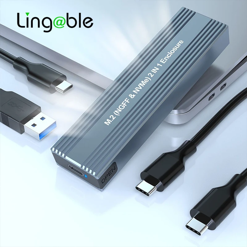 Чехол Lingable M2 SSD 10 Гбит/с, двухпротокольный корпус NVME NGFF M.2 на USB Type C 3,1, адаптер SSD для NVME PCIE NGFF SATA M Key
Чехол Lingable M2 SSD 10 Гбит/с, двухпротокольный корпус NVME NGFF M.2 на USB Type C 3,1, адаптер SSD для NVME PCIE NGFF SATA M Key
