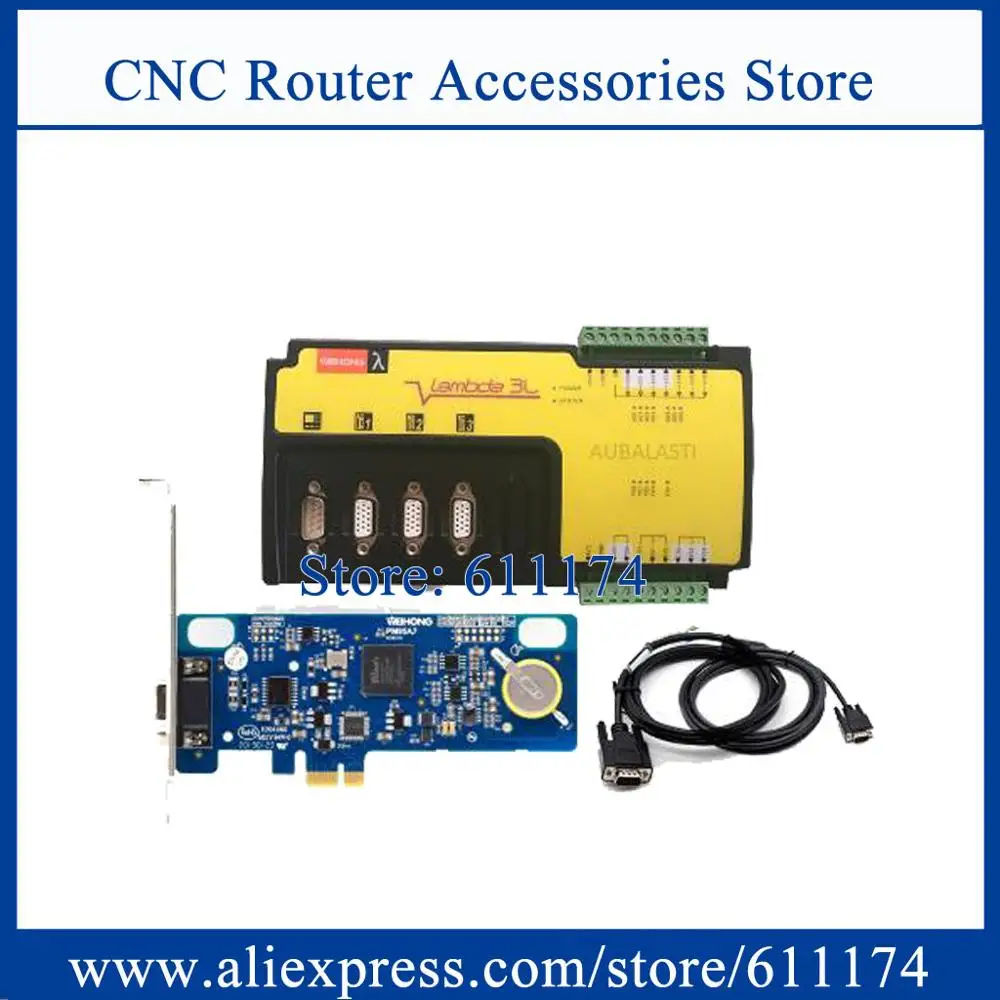 Weihong 3-axis CNC Machine Controller PCIMC-95A, Ncstudio PM95A -3A Lambda3S 3 Axis CNC Router Control card Instead of PM53C/3L
Weihong 3-axis CNC Machine Controller PCIMC-95A, Ncstudio PM95A -3A Lambda3S 3 Axis CNC Router Control card Instead of PM53C/3L