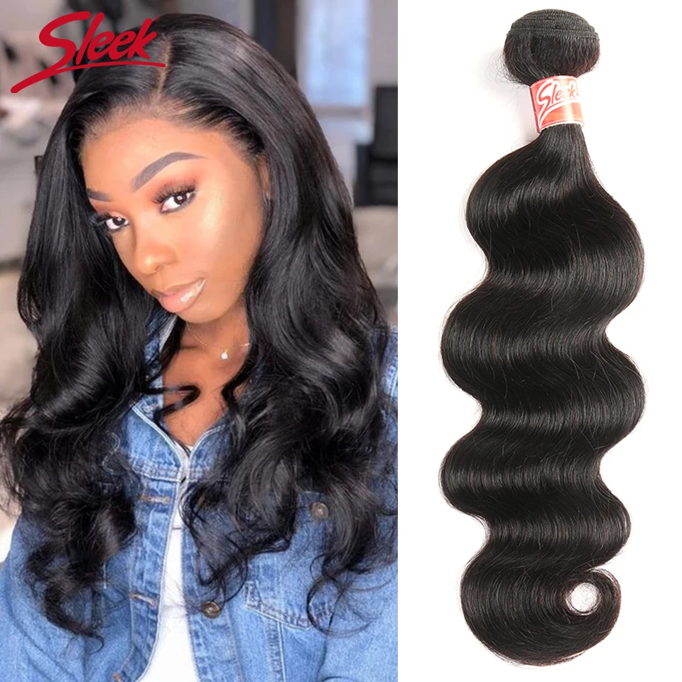 Sleek Brazilian Body Wave Bundles 100% Human Hair Bundles 1pc Non Remy Hair Extensions Free Shipping Cabelo Humano
Sleek Brazilian Body Wave Bundles 100% Human Hair Bundles 1pc Non Remy Hair Extensions Free Shipping Cabelo Humano