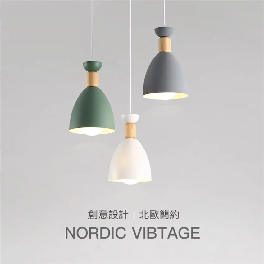 Nordic Macalon colored single pendant lights solid wood lamps kitchen living dining room lighting bedroom metal hanging lights
Nordic Macalon colored single pendant lights solid wood lamps kitchen living dining room lighting bedroom metal hanging lights