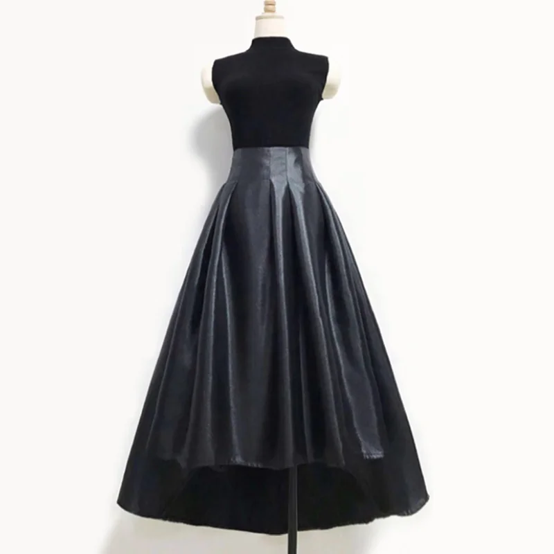 Spring autumn new solid color irregular design high-waisted long skirt umbrella skirt women
Spring autumn new solid color irregular design high-waisted long skirt umbrella skirt women