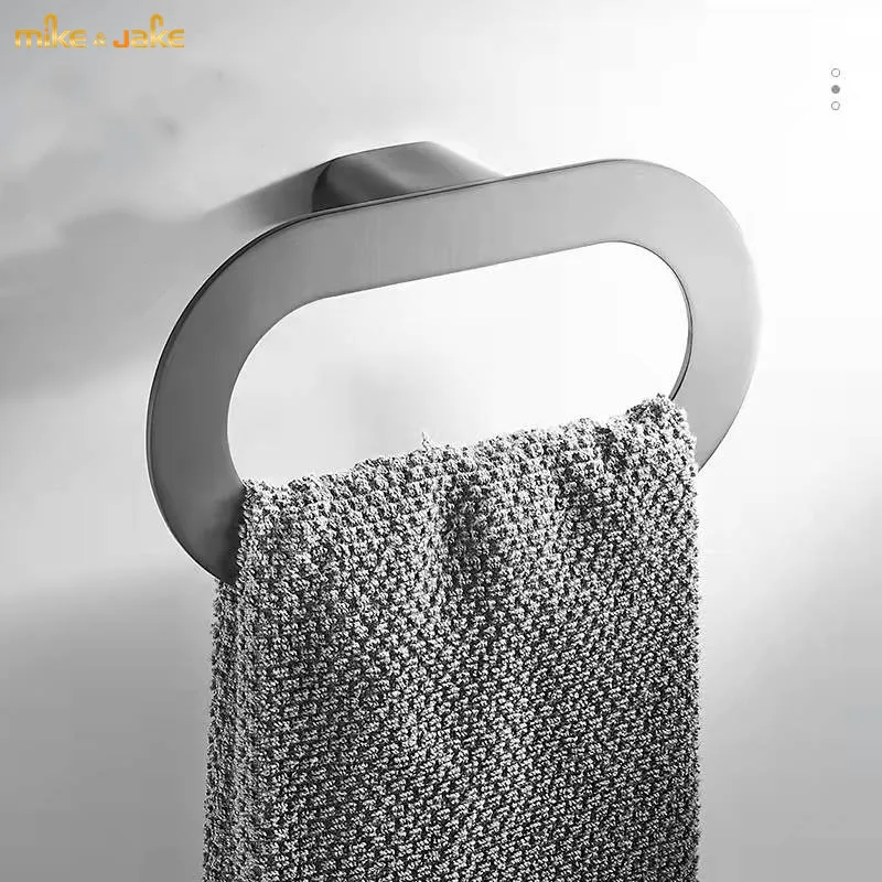 Gunmetal gray towel ring holder zinc alloy spray painted towel rack bathroom pendant wall hanging perforated hand towel rack
Gunmetal gray towel ring holder zinc alloy spray painted towel rack bathroom pendant wall hanging perforated hand towel rack
