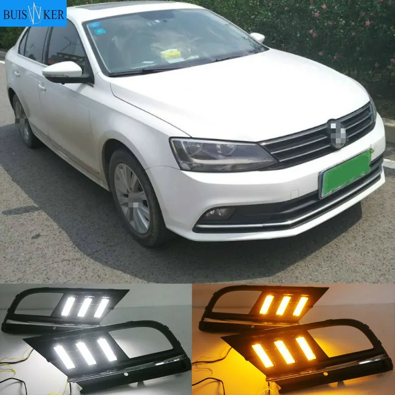 Fog lamp For Volkswagen VW Jetta Sagitar MK6 2015-2018 car styling driving LED DRL Daytime Running Light Daylight
Fog lamp For Volkswagen VW Jetta Sagitar MK6 2015-2018 car styling driving LED DRL Daytime Running Light Daylight