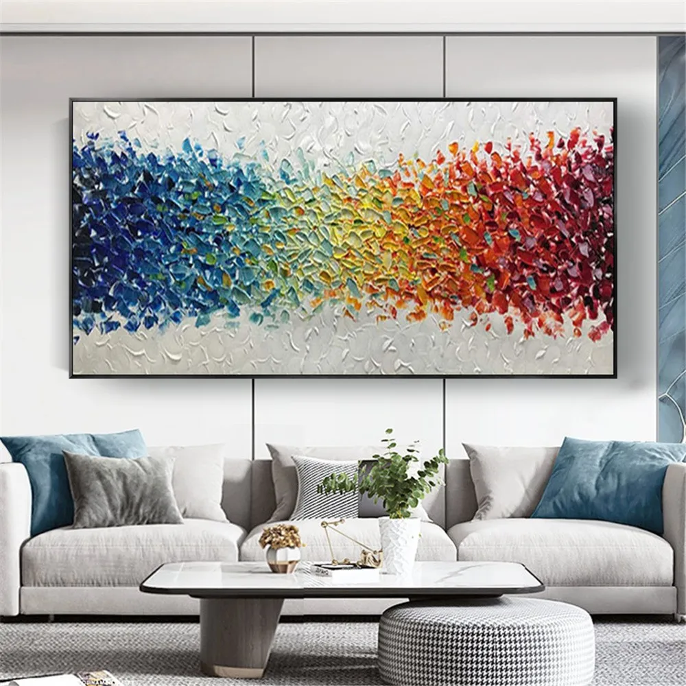 Christmas Professional Artist Handmade Colorful Abstract Oil Painting On Canvas Beautiful Color Art Picture For Room Wall Decor
Christmas Professional Artist Handmade Colorful Abstract Oil Painting On Canvas Beautiful Color Art Picture For Room Wall Decor