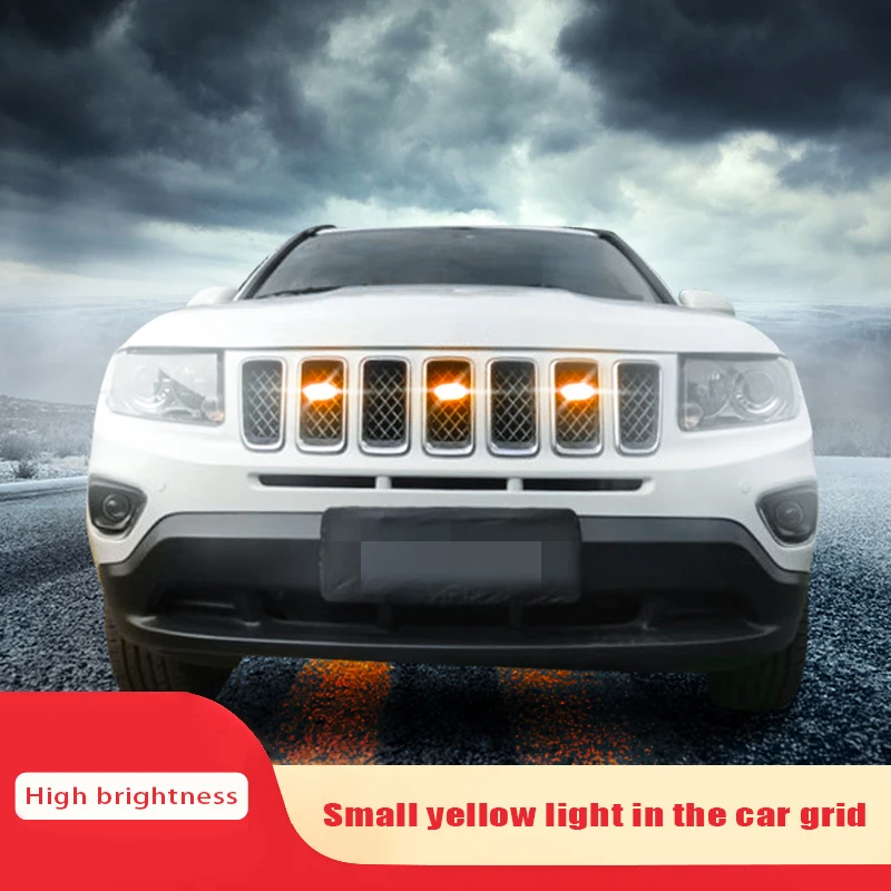 6000K White/Yellow 12V Front Grille Lighting Waterproof Used For Car Jeep Compass w/TRD Pro Grill ONLY Front Grille Lighting DRL
6000K White/Yellow 12V Front Grille Lighting Waterproof Used For Car Jeep Compass w/TRD Pro Grill ONLY Front Grille Lighting DRL