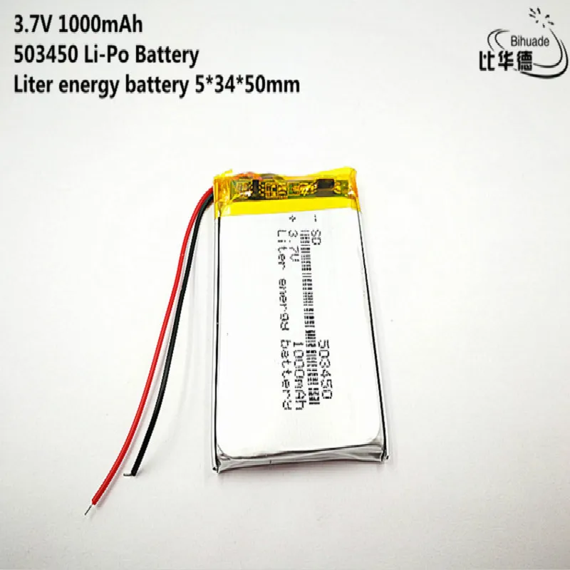 10pcs Liter energy battery Good Qulity 3.7V,1000mAH,503450 Polymer lithium ion / Li-ion battery for TOY,POWER BANK,GPS,mp3,mp4
10pcs Liter energy battery Good Qulity 3.7V,1000mAH,503450 Polymer lithium ion / Li-ion battery for TOY,POWER BANK,GPS,mp3,mp4