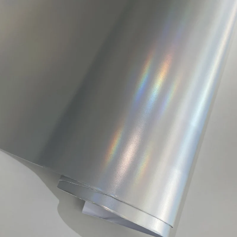 Rainbow Holographic Matte Silver Permanent Adhesive Vinyl Roll DIY Car Sticker Decal Wrapping
Rainbow Holographic Matte Silver Permanent Adhesive Vinyl Roll DIY Car Sticker Decal Wrapping