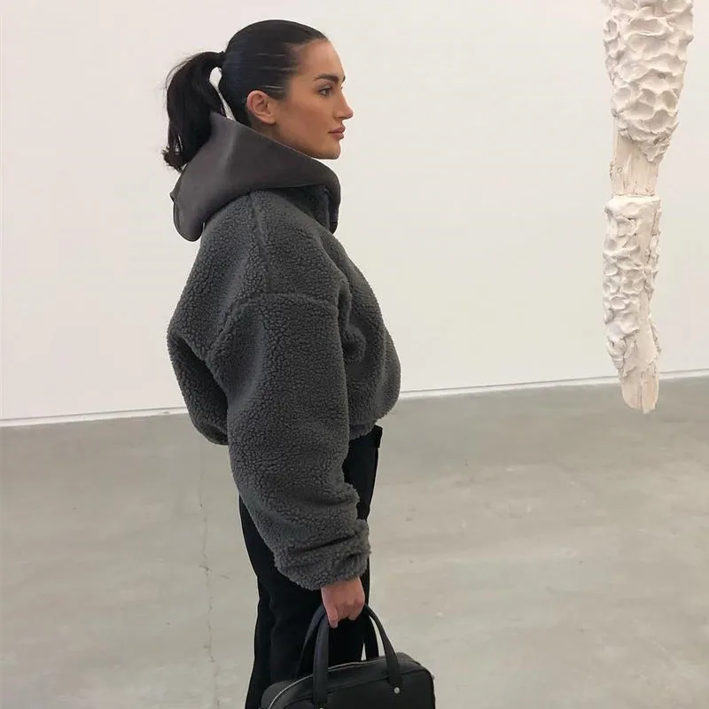 women Winter Warm Coats Zipper Fashion Long Sleeve Solid Jacket Autumn Ladies Teddy Casual Outwear Crop Jackets
women Winter Warm Coats Zipper Fashion Long Sleeve Solid Jacket Autumn Ladies Teddy Casual Outwear Crop Jackets