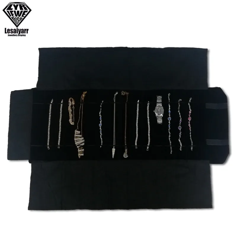 Foldable Watch Roll Bag Rubber Band Black Velvet Jewelry Display Bag Watch Necklace Storage Bracelet Organizer Case
Foldable Watch Roll Bag Rubber Band Black Velvet Jewelry Display Bag Watch Necklace Storage Bracelet Organizer Case