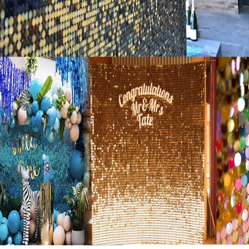 30CMX30CM Bling Shiny Gold Silver Color Sequin Panel Wedding Backdrop Customized Advertising Shop Window Stage Background
30CMX30CM Bling Shiny Gold Silver Color Sequin Panel Wedding Backdrop Customized Advertising Shop Window Stage Background