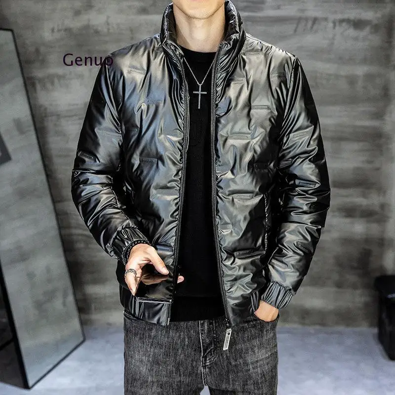 Shiny Men's Jacket Coats 2021 Winter Men Short Thick Cotton Coat Jacket Fashion Stand Collar Slim Clothes Winter Parka Coat Men
Shiny Men's Jacket Coats 2021 Winter Men Short Thick Cotton Coat Jacket Fashion Stand Collar Slim Clothes Winter Parka Coat Men