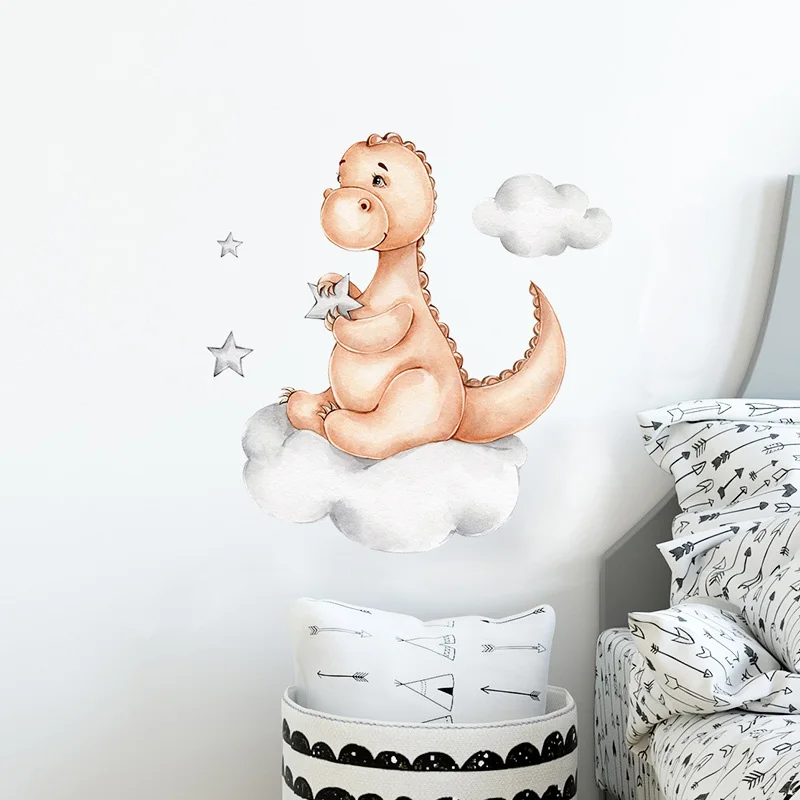 Cartoon Dinosaur Clouds Wall Sticker Baby Kids Room Decor Bedroom Background Wallpaper Home Decoration Self-adhesive Cute Decals
Cartoon Dinosaur Clouds Wall Sticker Baby Kids Room Decor Bedroom Background Wallpaper Home Decoration Self-adhesive Cute Decals