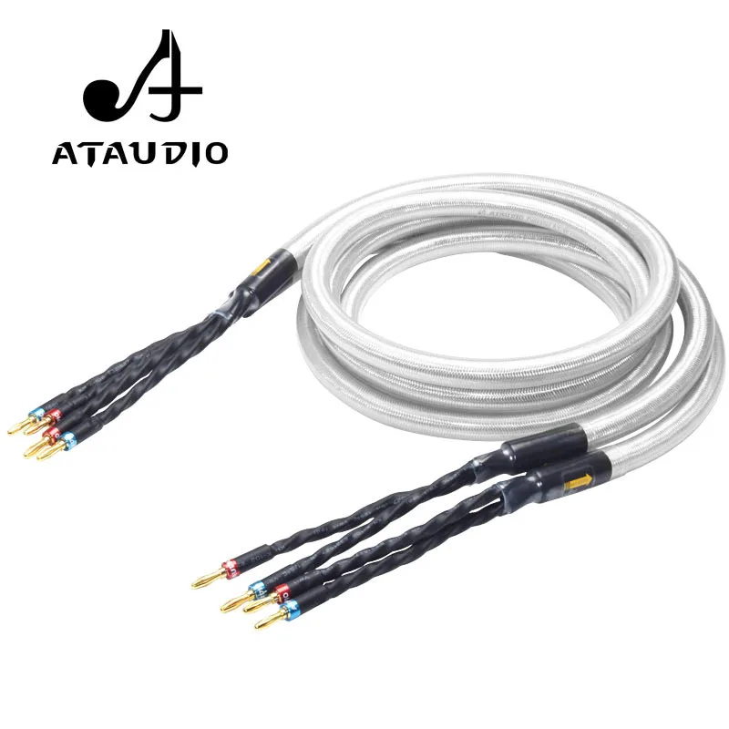 ATAUDIO Hifi Silver and Copper Speaker Cable High Quality Speaker Wire With Gold-plated Banana Jack
ATAUDIO Hifi Silver and Copper Speaker Cable High Quality Speaker Wire With Gold-plated Banana Jack