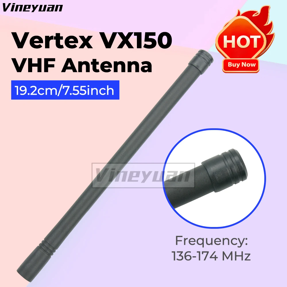 Standard Stubby High Gain Copper Core VHF 136-174MHz Antenna for Vertex Radios VX-160 VX-180 VX-231 VX-350 Walkie Talkie
Standard Stubby High Gain Copper Core VHF 136-174MHz Antenna for Vertex Radios VX-160 VX-180 VX-231 VX-350 Walkie Talkie