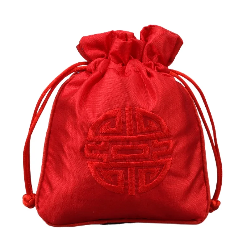 Wholesale Red Drawstring Gift Pouch Silk blessing Candy pocket money Bag Brocade Jewelry Packing Gift bags
Wholesale Red Drawstring Gift Pouch Silk blessing Candy pocket money Bag Brocade Jewelry Packing Gift bags