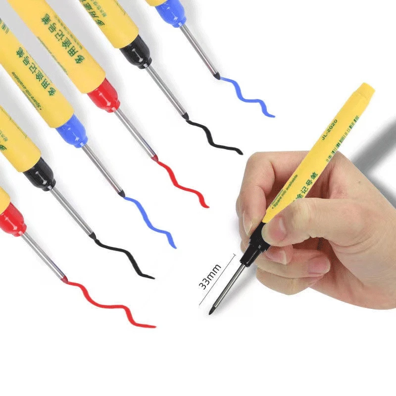 3 Pcs/Set Long Head Markers Pen Bathroom Woodworking Decoration Multi-purpose Deep Hole Marker Pens Pen Red/Black/Blue Ink
3 Pcs/Set Long Head Markers Pen Bathroom Woodworking Decoration Multi-purpose Deep Hole Marker Pens Pen Red/Black/Blue Ink