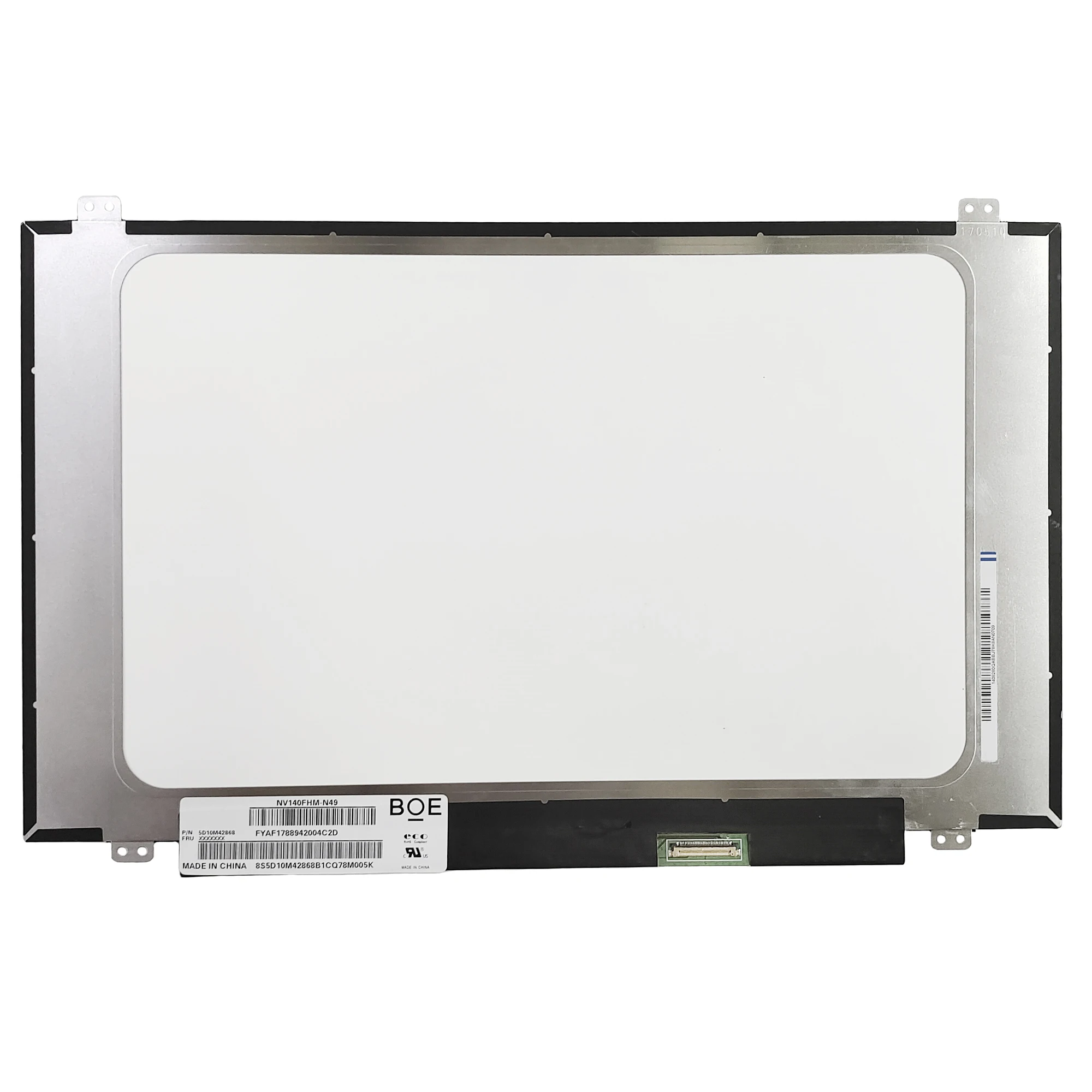 14.0" Laptop LCD Screen B140HAN04.2 NV140FHM-N49 N140HCA-EAC Rev.C1 1920*1080 EDP 30 Pins Narrow Bezel IPS Display Panel
14.0" Laptop LCD Screen B140HAN04.2 NV140FHM-N49 N140HCA-EAC Rev.C1 1920*1080 EDP 30 Pins Narrow Bezel IPS Display Panel