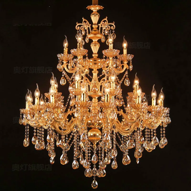 Hotel decor Large Gold Led Chandelier Candelabro Hanging Fixture Home Lighting Villa Living Room Lamps 30 Pcs Lustre de cristal
Hotel decor Large Gold Led Chandelier Candelabro Hanging Fixture Home Lighting Villa Living Room Lamps 30 Pcs Lustre de cristal