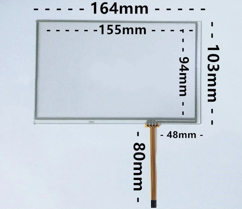 New 7.1-inch 4-line touch screen is suitable for tg765-MT (P) equipment industrial control 164*103mm
New 7.1-inch 4-line touch screen is suitable for tg765-MT (P) equipment industrial control 164*103mm