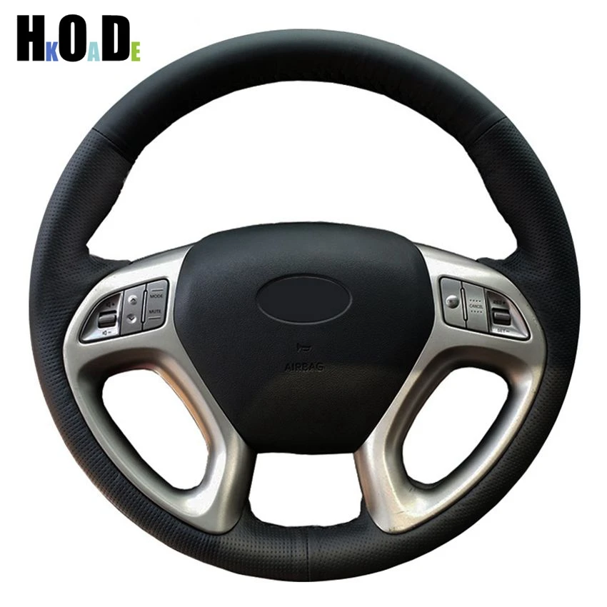 Hand-stitched Steering Wheel Cover Black Artificial Leather Car Steering Wheel Cover for Hyundai ix35 Tucson 2011-2015
Hand-stitched Steering Wheel Cover Black Artificial Leather Car Steering Wheel Cover for Hyundai ix35 Tucson 2011-2015