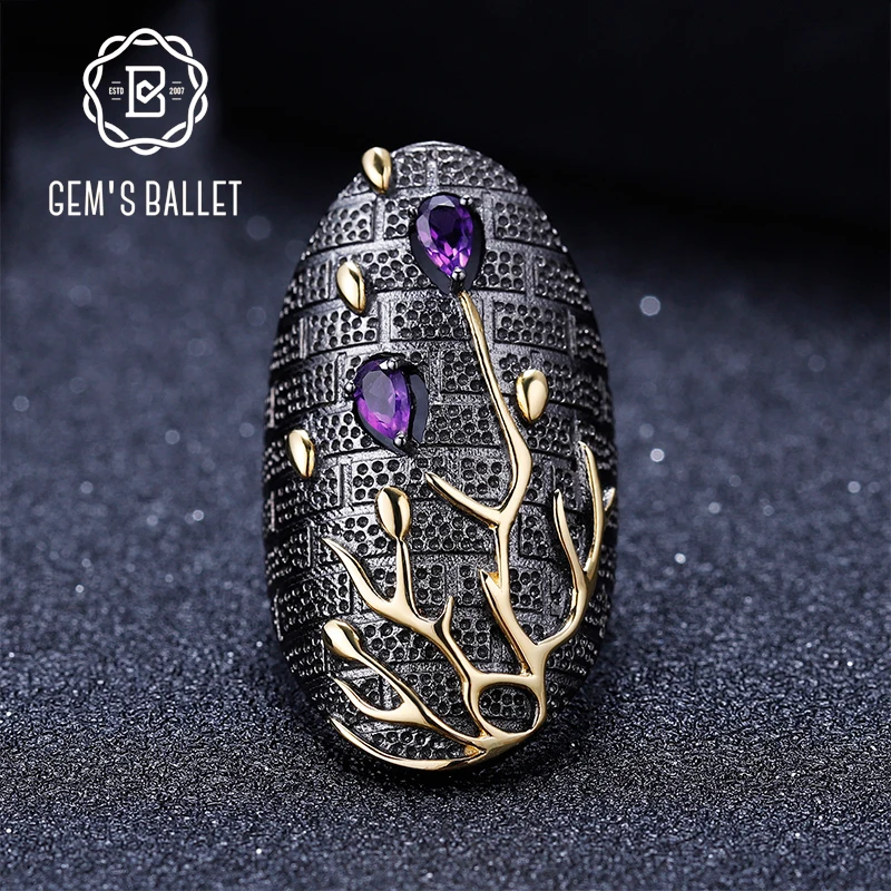 Женское кольцо с натуральным аметистом GEM'S BALLET, кольцо на палец, 0,39ct, ювелирное изделие ручного изготовления из серебра, ювелирное изделие
Женское кольцо с натуральным аметистом GEM'S BALLET, кольцо на палец, 0,39ct, ювелирное изделие ручного изготовления из серебра, ювелирное изделие