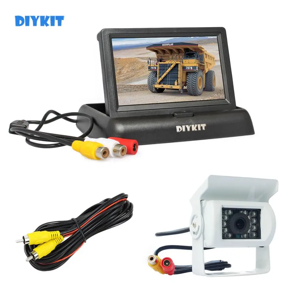 DIYKIT проводной 4,3 дюймовый складной монитор заднего вида Автомобильный Монитор водонепроницаемый CCD обратный ИК Ночное Видение камера для автобуса грузовика белый
DIYKIT проводной 4,3 дюймовый складной монитор заднего вида Автомобильный Монитор водонепроницаемый CCD обратный ИК Ночное Видение камера для автобуса грузовика белый