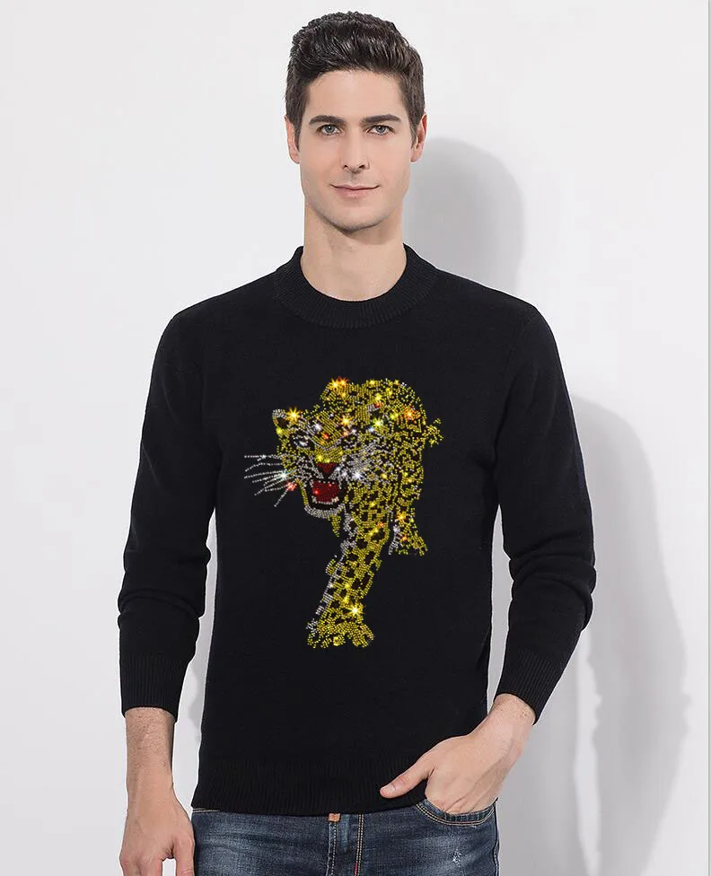 Men Brand Sweater Spring Autumn 's Long-sleeved Sweate O-neck Diamond Anime Slim Fit Sweaters
Men Brand Sweater Spring Autumn 's Long-sleeved Sweate O-neck Diamond Anime Slim Fit Sweaters