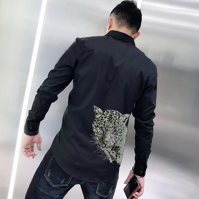 New Fashion Men's T-Shirt Lapel Spring And Summer Long-Sleeved Personality Rhinestone Business Office Formal
New Fashion Men's T-Shirt Lapel Spring And Summer Long-Sleeved Personality Rhinestone Business Office Formal