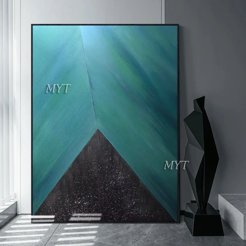 Blue Geometric Shape Design Hand Painted New Oil Painting Abstract Wall Canvas Art Wall Picture Cheap Artwork For Hotel Decor
Blue Geometric Shape Design Hand Painted New Oil Painting Abstract Wall Canvas Art Wall Picture Cheap Artwork For Hotel Decor