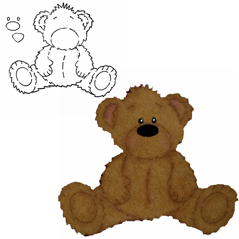 Lovely Toy Teddy Bear Metal Cutting Dies Stencil For DIY Scrapbooking Craft Paper Card Decoration Album Making Template 2020 New
Lovely Toy Teddy Bear Metal Cutting Dies Stencil For DIY Scrapbooking Craft Paper Card Decoration Album Making Template 2020 New