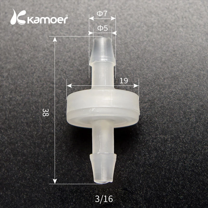 Kamoer Check Valve Plastic Water Tube Stop Valve Straight Luer Connector Water Pump Check Valve 5pcs in one Package
Kamoer Check Valve Plastic Water Tube Stop Valve Straight Luer Connector Water Pump Check Valve 5pcs in one Package