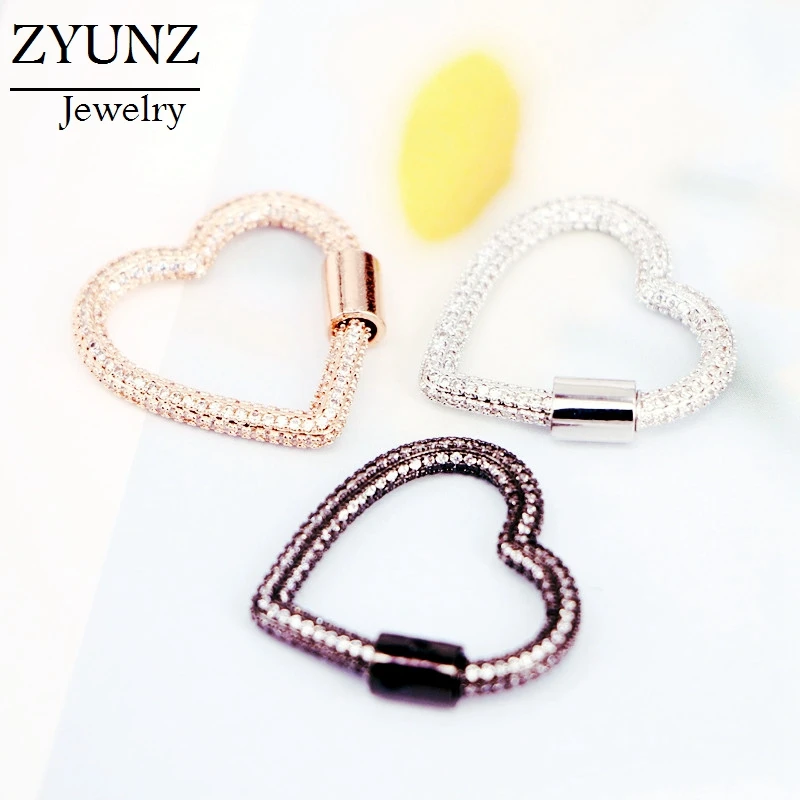 4PCS, Screw Clasps Accessories Cz Heart Fastener Spiral Clasps For DIY Punk Jewellery Making Supplies
4PCS, Screw Clasps Accessories Cz Heart Fastener Spiral Clasps For DIY Punk Jewellery Making Supplies