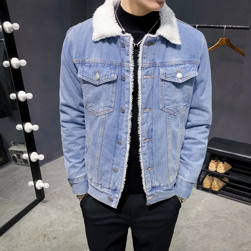 Men Denim Winter Jackets Fleece Warm Jean Jackets High Quality Male Cotton Slim Fit Denim Coats Classic Blue Denim Jackets 6XL
Men Denim Winter Jackets Fleece Warm Jean Jackets High Quality Male Cotton Slim Fit Denim Coats Classic Blue Denim Jackets 6XL