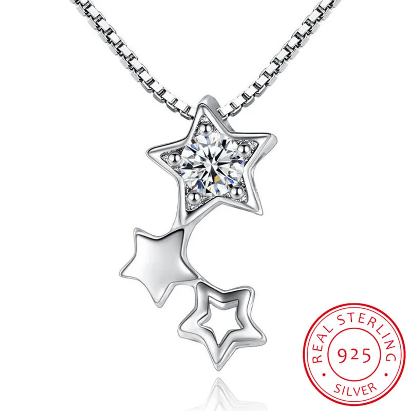 925 Sterling Silver Dazzling Cubic Zirconia Star Pendant Necklace For Women Choker Wedding Jewelry S-N456
925 Sterling Silver Dazzling Cubic Zirconia Star Pendant Necklace For Women Choker Wedding Jewelry S-N456