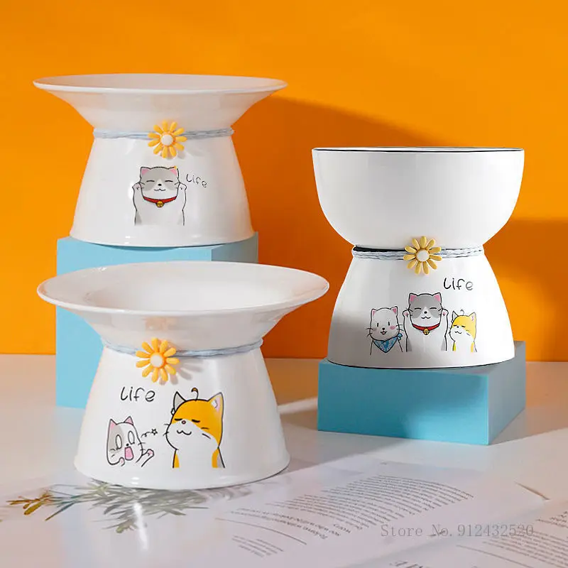 Cat Ceramic Bowl with Oblique Mouth, Cat and Dog Bowl, High Foot Protection, Cervical Spine, Food Bowl, Pet Supplies, New
Cat Ceramic Bowl with Oblique Mouth, Cat and Dog Bowl, High Foot Protection, Cervical Spine, Food Bowl, Pet Supplies, New