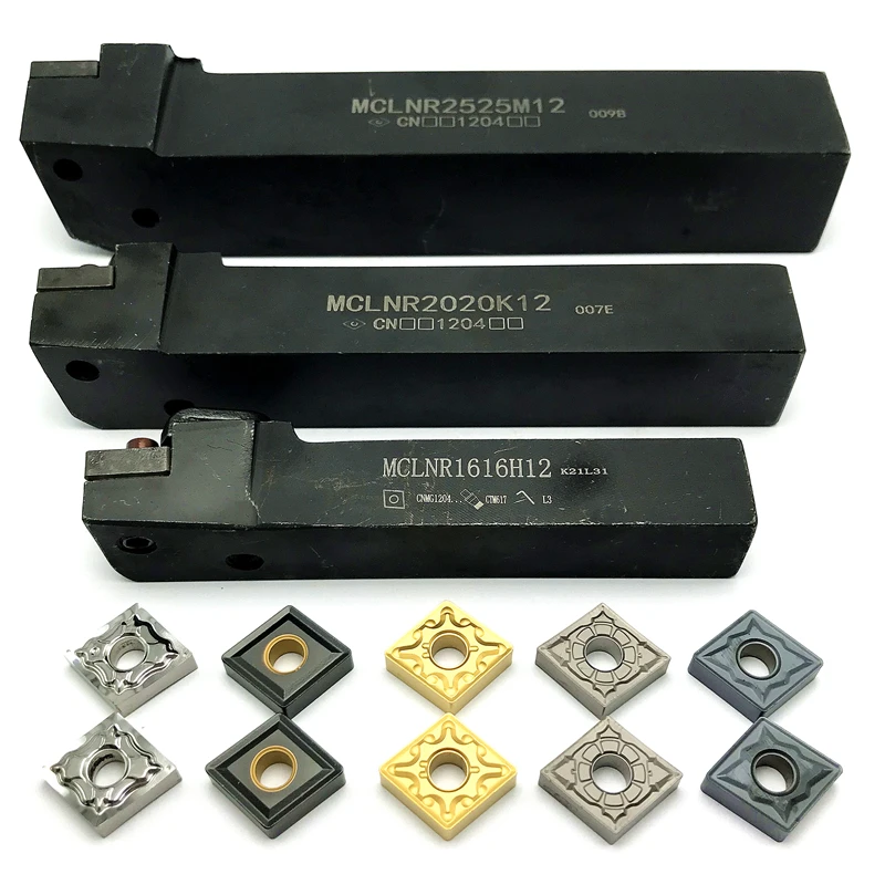 MCLNR1616H12 MCLNR2020K12 MCLNR2525M12 External Tool Holder +Carbide inserts CNMG120404 CNMG120408 Cutting tool Turning insert
MCLNR1616H12 MCLNR2020K12 MCLNR2525M12 External Tool Holder +Carbide inserts CNMG120404 CNMG120408 Cutting tool Turning insert