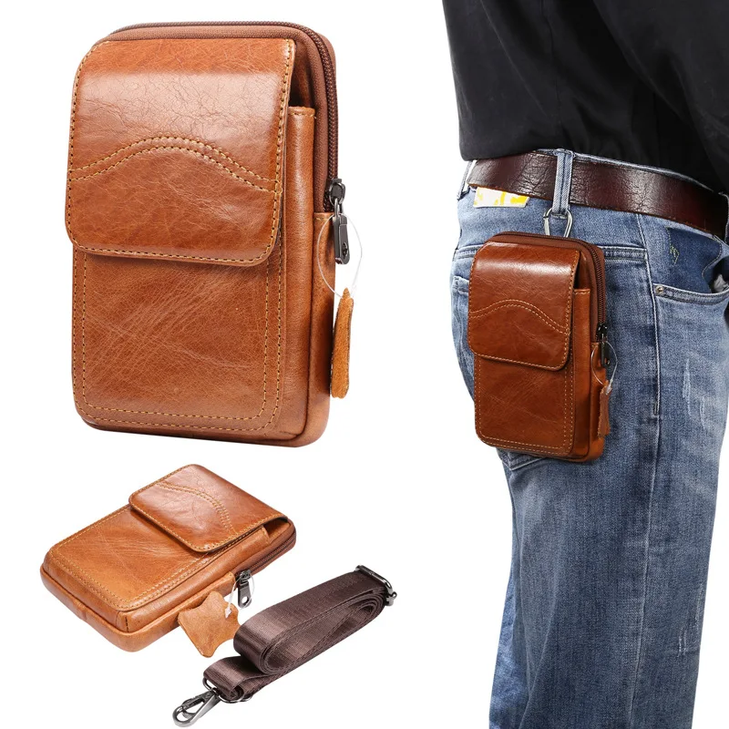Genuine Leather Belt Waist Bags Universal Men Cellphone Loop Holster Multi-function Portable Wallet For iPhone Samsung Huawei
Genuine Leather Belt Waist Bags Universal Men Cellphone Loop Holster Multi-function Portable Wallet For iPhone Samsung Huawei
