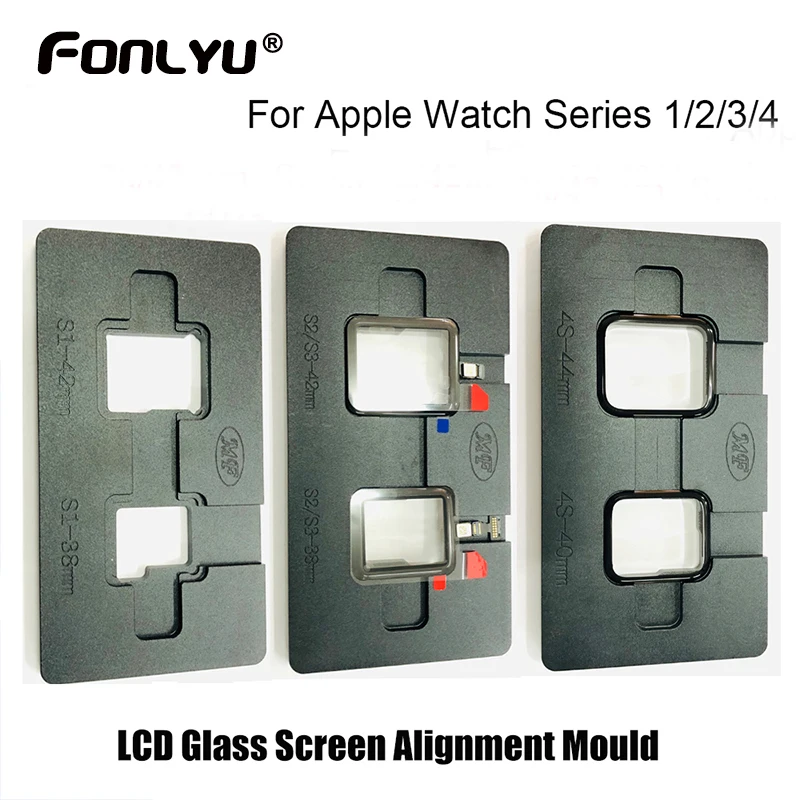 Dual LCD Screen Alignment Position Mold For Apple Watch 1/2/3/4 Series 38/40/42/44mm Touch Screen Glass OCA Laminate Repair Tool
Dual LCD Screen Alignment Position Mold For Apple Watch 1/2/3/4 Series 38/40/42/44mm Touch Screen Glass OCA Laminate Repair Tool