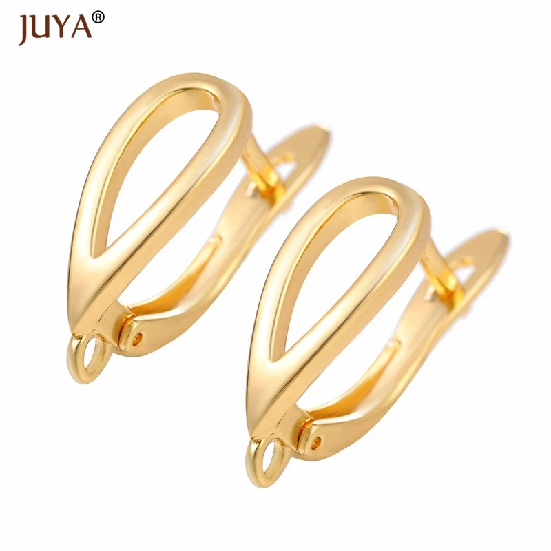 JUYA New Creative Earrings Hook Clasps Gold color High Quality Copper Metal Earring Findings For DIY Women Jewelry Making
JUYA New Creative Earrings Hook Clasps Gold color High Quality Copper Metal Earring Findings For DIY Women Jewelry Making
