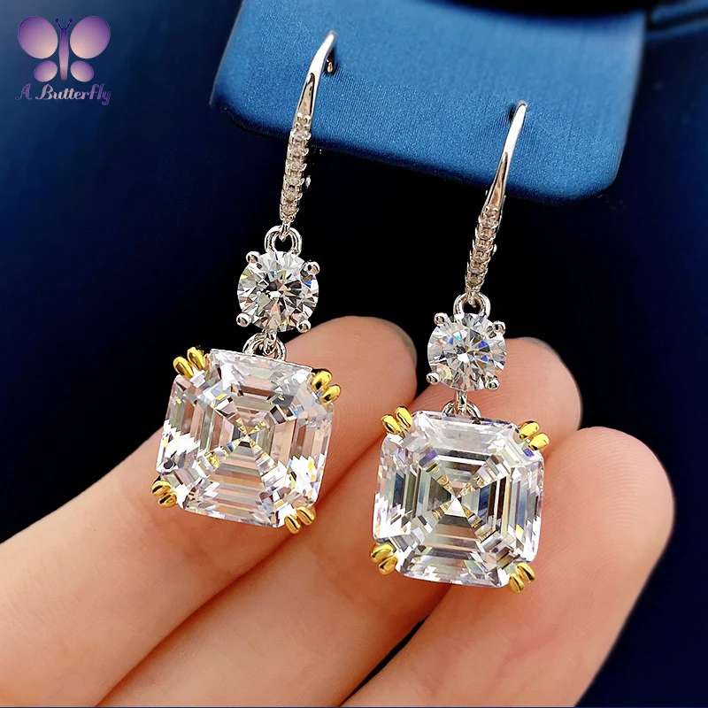 925 пробы Серебряный, 12*12 мм, Asscher, очень блестящий, с высоким содержанием углерода, женские подарки
925 пробы Серебряный, 12*12 мм, Asscher, очень блестящий, с высоким содержанием углерода, женские подарки