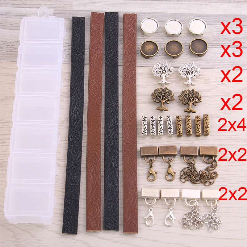Two Color Leather Buckle /Leather Rope/Messenger Box Tree Bracelet DIY Jewelry Making For 10mm Leather Cord Fit 12mm
Two Color Leather Buckle /Leather Rope/Messenger Box Tree Bracelet DIY Jewelry Making For 10mm Leather Cord Fit 12mm