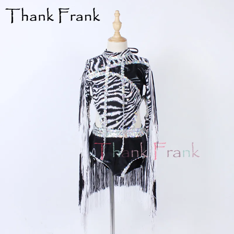 New Girls Tassel Latin Dress Women Zebra Pattern Contemporary Modern Dresses Kids Adult Sequin Long Sleeve Dance Costumes C761
New Girls Tassel Latin Dress Women Zebra Pattern Contemporary Modern Dresses Kids Adult Sequin Long Sleeve Dance Costumes C761
