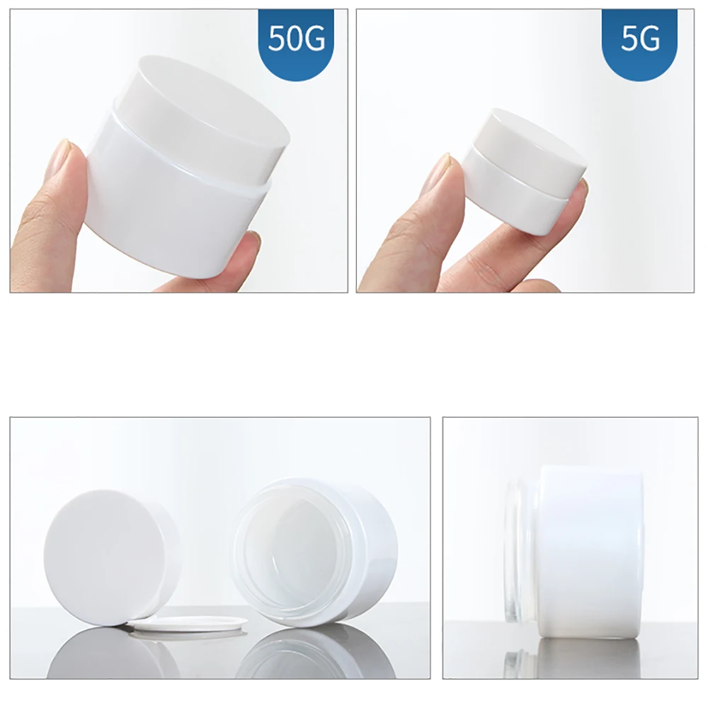 Travel Empty 10g Pearl White Glass Jars cosmetic balms beauty creams pots screw cap container with seal
Travel Empty 10g Pearl White Glass Jars cosmetic balms beauty creams pots screw cap container with seal