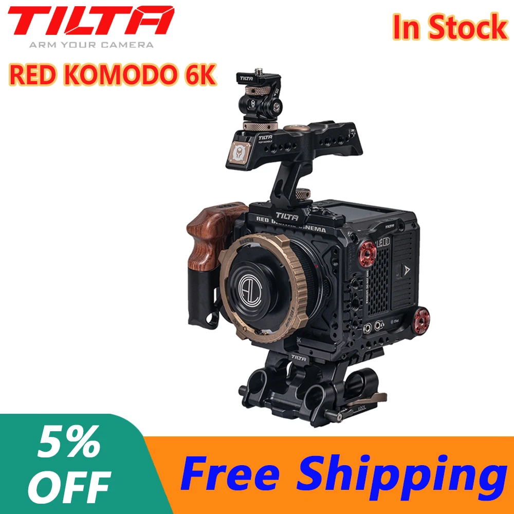 TILTA TA-T08-EAB /EV Camera Cage RED Komodo Kit E Cage Accessories Bracket Battery Plate Wooden Handle
TILTA TA-T08-EAB /EV Camera Cage RED Komodo Kit E Cage Accessories Bracket Battery Plate Wooden Handle
