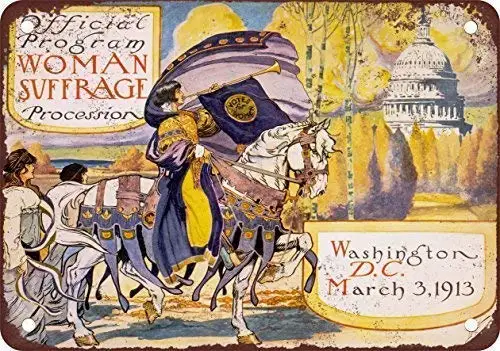 Оловянный знак, новый алюминиевый металлический 1913 Sufragio обработанный в Вашингтоне, в стиле ретро, 11,8x7,8 дюйма
Оловянный знак, новый алюминиевый металлический 1913 Sufragio обработанный в Вашингтоне, в стиле ретро, 11,8x7,8 дюйма