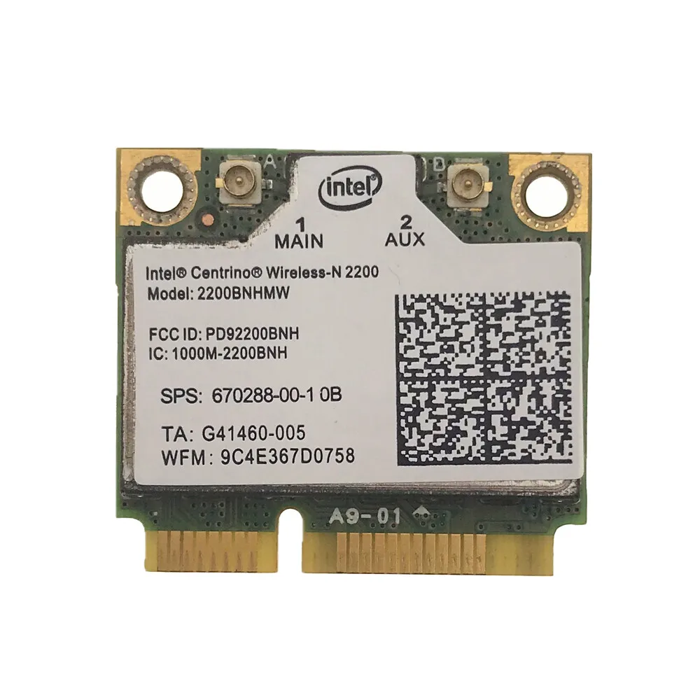 Wireless N-2200 2200BN 2200BNHMW Half Mini PCI-e 300Mbps Wireless Wifi Wlan Card SPS:670288-001 for HP laptop
Wireless N-2200 2200BN 2200BNHMW Half Mini PCI-e 300Mbps Wireless Wifi Wlan Card SPS:670288-001 for HP laptop